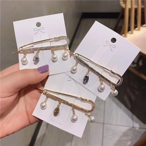 Fashion Crystal Hairpins Hair Accessories for Women Girls Rhinestone Hair Clips Elegant lady Hair Clips Barrette Headwear