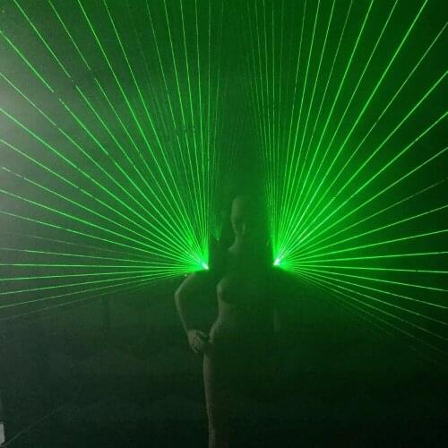 New Design Green Laserman Shoulder Costume Vest Luminous Waistcoat Green Laser Man Clothes For Laser Show Stage Party