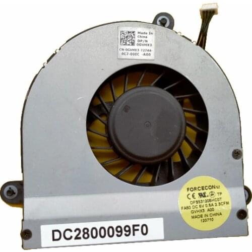 NEW ORIGINAL Laptop CPU Cooling Fan For DELL M17X R3 R4 DC2800099F0 0GVHX3