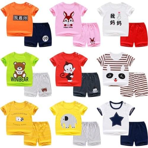 Toddler Girl Clothes Summer 2020 Hot Style Children Short Sleeve Shorts Set Boys And Girls Cotton T-shirt Baby Casual Wear