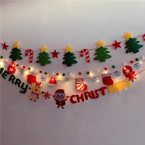 Christmas Ribbon Gift Box Bandage Christmas Tree Bow Decoration 2m Linen Ribbon Diy Material Bag