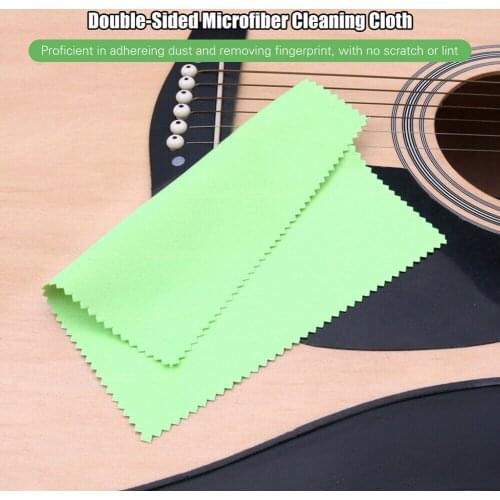 1pc Microfiber Cleaning Wiping Cloth For Instrument Guitar Bass Violin Piano Trumpet Sunglasses V2G8 Cleaner Lens Cloth Wipes