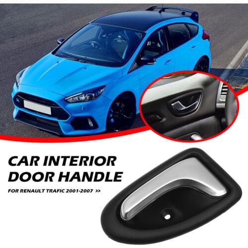 Interior Door Handle Replacement Car Styling Pair Interior Inner Door Handles for Renault Clio II Megane I Scenic I Chrome