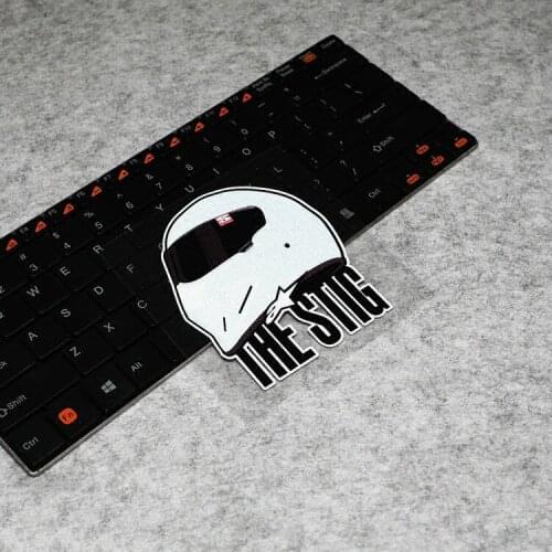 GalonDeco The STIG Cartoon Reflective Stickers Car Reflective Sticker Decals Moto Sticker 10.6x9cm