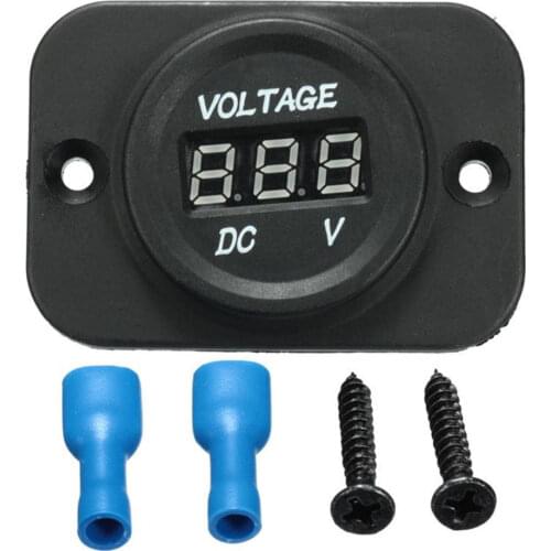 DC Voltmeter 12V-24V car boat truck bus motorcycle meter with panel