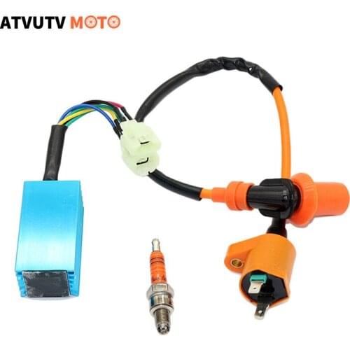 High Performance 6 Pins CDI Spark Plug Racing Ignition Coil for Chinese 50cc 125cc 150cc Gy6 Moped Scooter ATV Go Kart