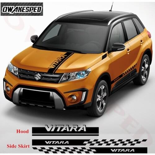 1 Set Car Whole Body Sticker Auto Hood Engine Cover Vinyl Decals Racing Sport Door Side Stripes For-Suzuki Vitara 2015-2019
