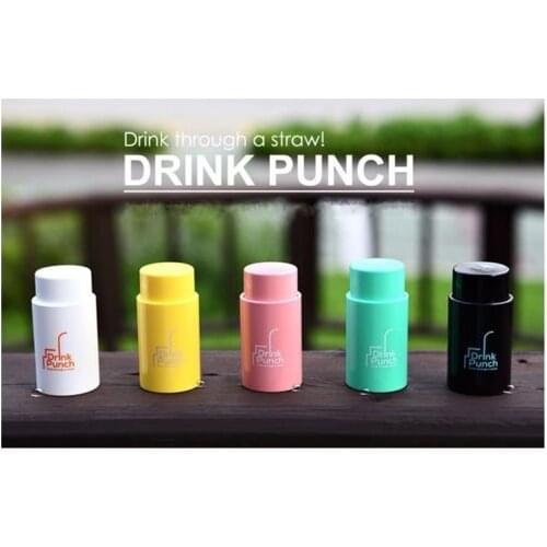 10pcs/lot Drink Through A Straw Drinking Punch Jar Lids with Straw Hole marker beer bottle for wate Baby driving