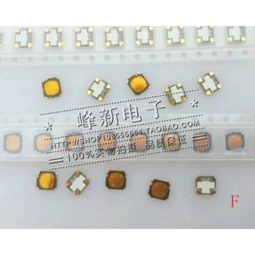 10Pcs Japanese thin push type tact switch micro-movement film sheet button switch patch four/4-pin gold foot