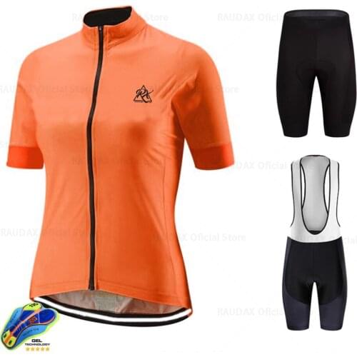 2020 Rcc Rx Cycling Clothing Summer Short Sleeve Jersey Set Women MTB Cycling Kit Color Stripes Breathable Road Bike Clothes