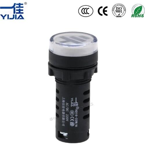 22mm mounting hole ground position indicator round lights signal lamp red green double color AD16-22W/N 12V 24V 110V 220V