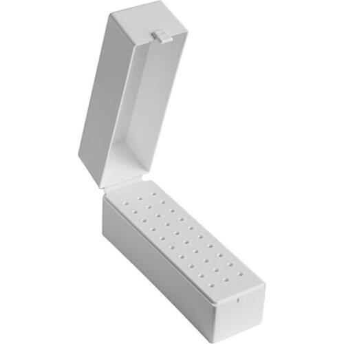 30 Holes Nail Art Drill Grinding Head Bit Holder Display Storage Box Nail Drill Bits Container Stand Display Rack