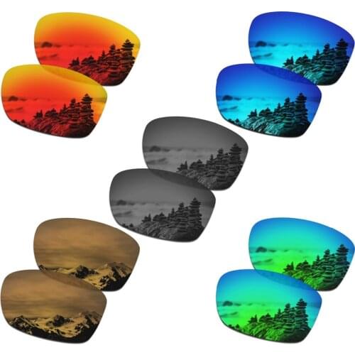 SmartVLT 5 Pairs Polarized Sunglasses Replacement Lenses for Oakley Jupiter Squared - 5 Colors
