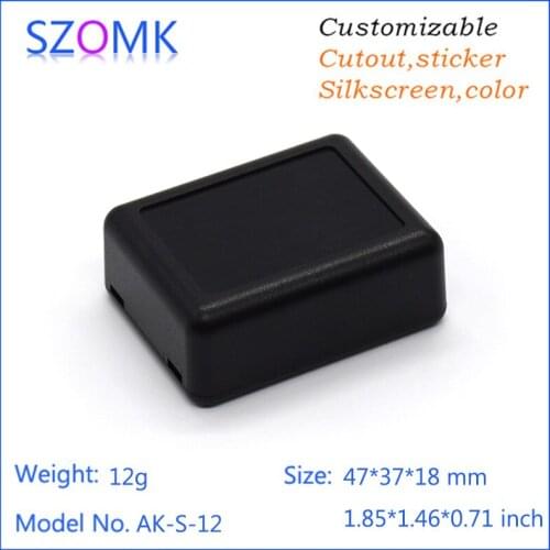 6 pcs, 47*37*18mm plastic enclosure diy electrical enclosure plastic project box pcb enclosure small electronic plastic housing