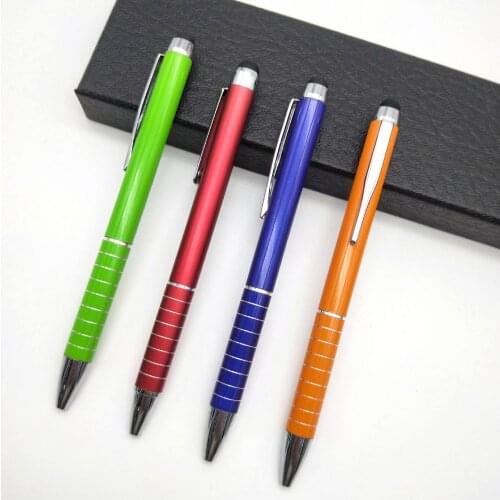 Free shipping 1000pcs/lot customized logo metal pen; stylus metal pen; promotional ballpoint pen; writing pen MP7