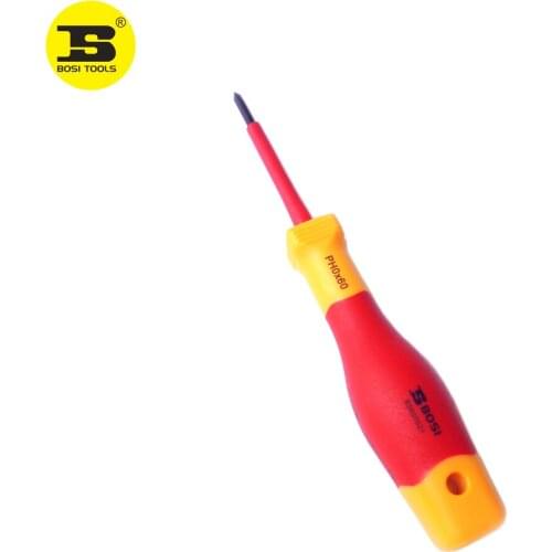 BOSI Germany VDE Insulation PH0x60mm Screwdriver Electrician Tool Magnetic BS600021