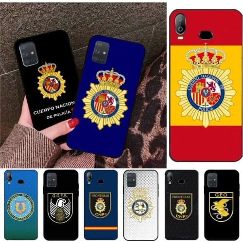 Spain National Police Badge Phone Case For Samsung Galaxy A21S A01 A11 A31 A81 A10 A20E A30 A40 A50 A70 A80 A71 A51