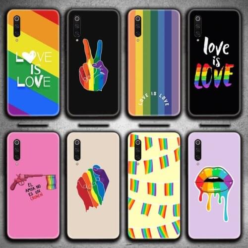 Gay Lesbian LGBT Rainbow Pride ART Phone Case for Xiaomi Mi Note 10 Lite Mi 9T Pro xiaomi 10 10 CC9 Pro