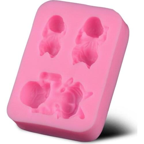 Baby Shape Chocolate Candy Jello 3D Silicone Mold Mould Cake Tools Bakeware Pastry Bar Soap Mold D221