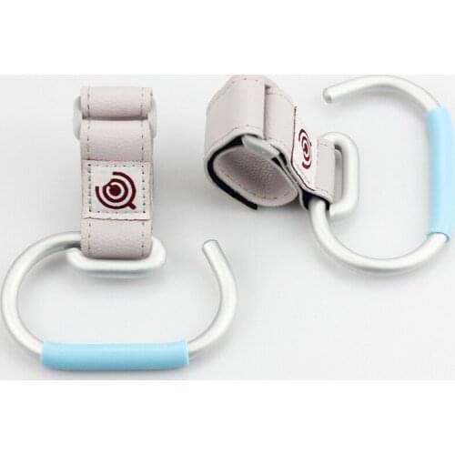 DHL 500pcs Baby Stroller Hooks Kids Pushchair Pram Hanger Carabiner Shopping Bag Clip Rotatable Hook With Strap And Hook