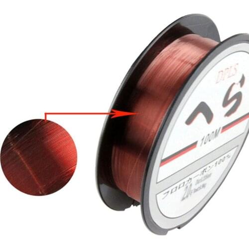 100M Fluorocarbon Fishing Line Red/clear Two Colors 4-32LB Carbon Fiber Leader Line Fly Fishing Line Pesca