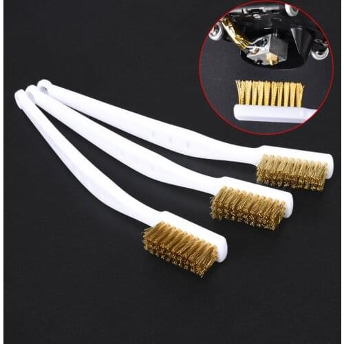 3D Printer Cleaning Tool Copper Wire Toothbrush Copper Brush Handle For Nozzles Block Hotend Cleaning Hot Bed Cleaning Parts