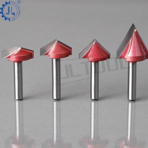 JIALING 1 pc 8mm router bit end mill wood router bits tools v groove cutter router bits for wood