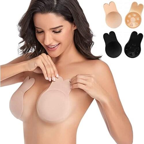 Adhesive Sticky Bra Push Up Lift Nipple Covers Strapless Invisible Backless Bras Reusable Covers Women Impervious Dispensing Bra