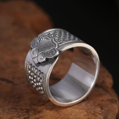 100% 999 Silver Fish Ring Vintage Pure Silver Good Luck Ring Lucky Symbol Ring Resizable