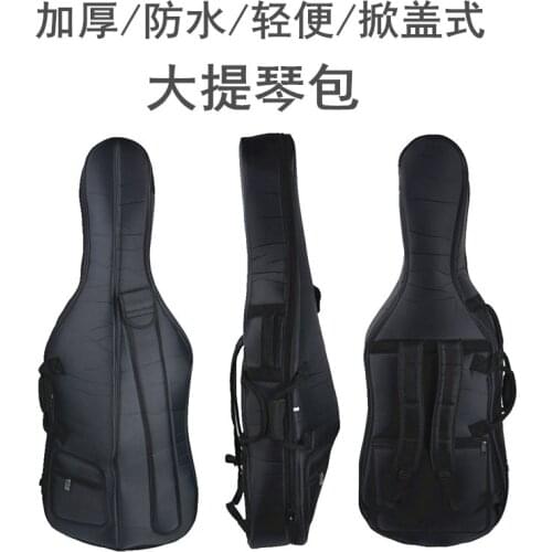 Beautiful black cello soft bag ,waterproof cloth