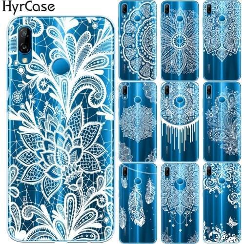 Lace Flower Soft TPU Case For Coque Huawei P8 P20 Lite Pro 2018 Y9 2018 Sexy Floral Cover For Funda Huawei Mate 10 20 Lite Pro