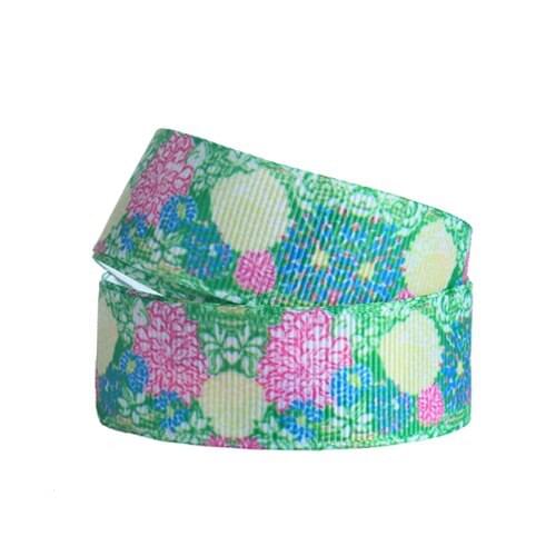 FLRA Ribbon Factory supply spring flower grosgrain cheer ribbons