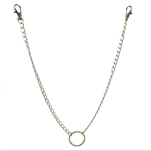 Three Strands Metal Wallet Chain Silver 3Layer Rock Punk Hook Biker Trousers Pant Waist Link Belt Chain Fshion Men Jewelry