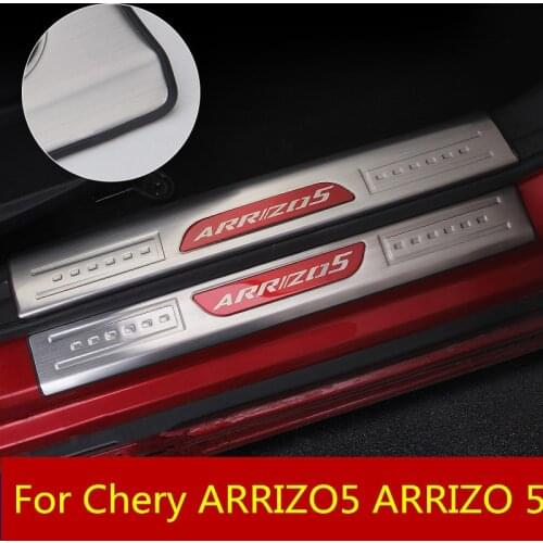 Door sill special welcome pedal guard plate exterior door pedal decoration car Accessories For Chery ARRIZO5 ARRIZO 5