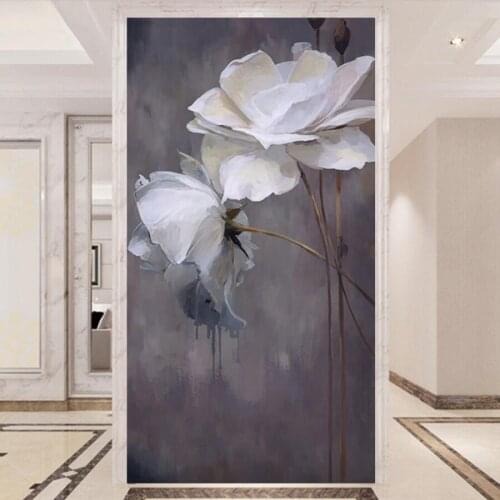 Custom 3D wallpaper mural living room bedroom wallpaper wall cloth porch 3d peony mural oil painting decorative painting wallpap
