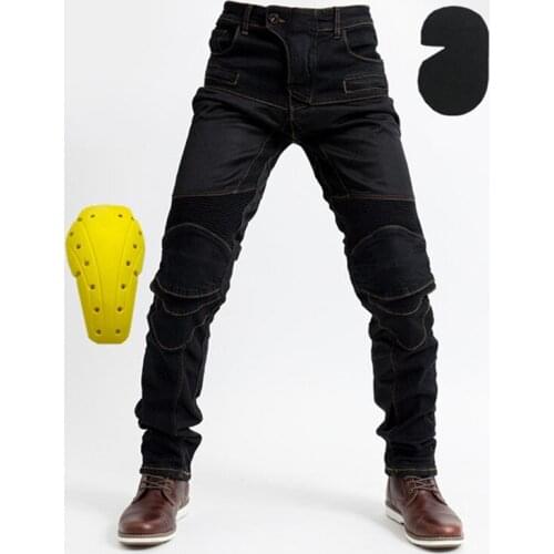 2020 new mens and womens motorcycle jeans protective pants off-road motorcycle racing jeans with protective gear