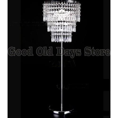 2022 New 3 tiers Crystal Table Centerpiece Flower Stand Wedding chandelier road leads 100 cm Tall