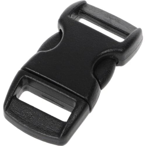 NEW 10PCS Buckles For Umbrella Paracord Bracelets Black Side Release Buckles