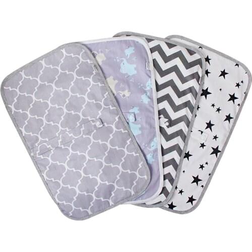 Portable Newborn Waterproof Baby Changing Mat 60X37cm Infant Foldable Travel Changing Diaper Nappy Liners Pad