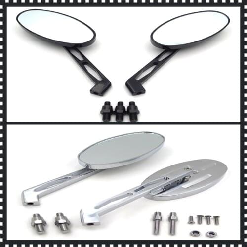 Aftermarket free shipping motorcycle parts Alloy Custom Mirror For Harley softail FatBoy OVAL Shape Softail Fat Boy Road King