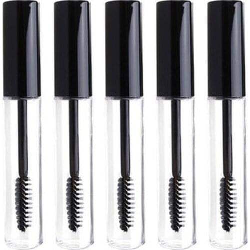 1pcs 10ml Empty eyelashes tube mascara tube vials bottle Tool Fashion For Castor Oil DIY Mascara Container Set With Silver Cap