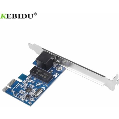 KEBIDU Ethernet PCI Express PCI-E Network Card 10/100/1000M RJ-45 RJ45 LAN Adapter Converter Network Controller 1000Mbps Gigabit