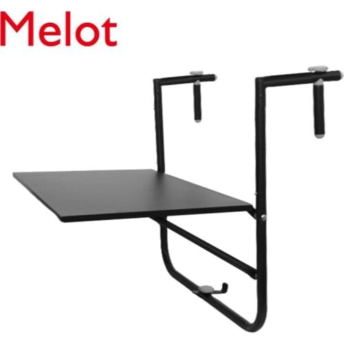 Minimum Hanging Width 0.5cm Foldable Balcony Hanging Table Anti-Rust Sun Protection Plastic Spraying Railing
