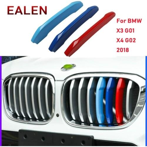 Car Styling Front Grill Stickers For BMW X3 E83 F25 G01 X4 F26 G02 2018 2019 BMW M Motorsport M Performance Power Accessories