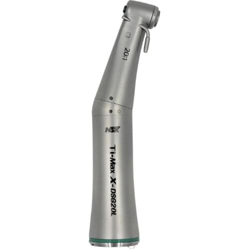 Ti-Max X-DSG20L Style Dental 20:1 Ratio Fiber Optic Contra Angle Low Speed Handpiece Blue Ring Air Turbine
