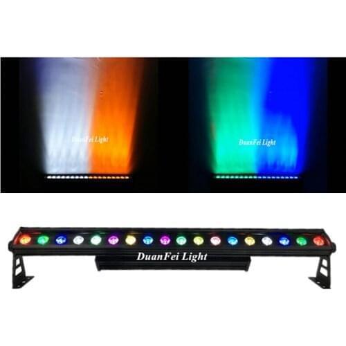 6pcs/lot Outdoor waterproof ip65 DMX LED Wash Light outdoor wall washer led dmx pixel wall washer city light bar 18x10watt