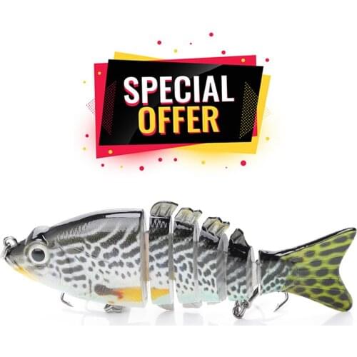 VTAVTA Special Offer 10cm 20g Lifelike 6-Segments Sinking Wobblers Fishing Lure (Limited)