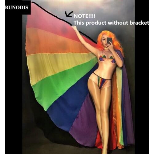 BU324 Women Sexy Colorful Series Bodysuit(Without Bracket) Sparkling Crystals Jumpsuit Nightclub Party Dancer Singer Stage Wea