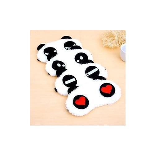 10pcs Panda Sleeping Eye Mask Cover Nap Eye Shade Cartoon Eyepatch Blindfold Sleep Eyes Cover Sleeping Travel Rest Patch Blinder