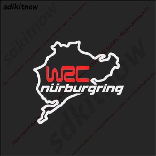 14x15cm WRC FIA World Rally Championship Decal Nurburgring Sports Sticker Car Body Windows Auto Styling Gas Tank 2017 New